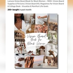 Vision Board Book for Black Women
